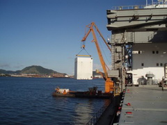 MV Cormorant Arrow installation