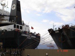 MV Cormorant Arrow installation
